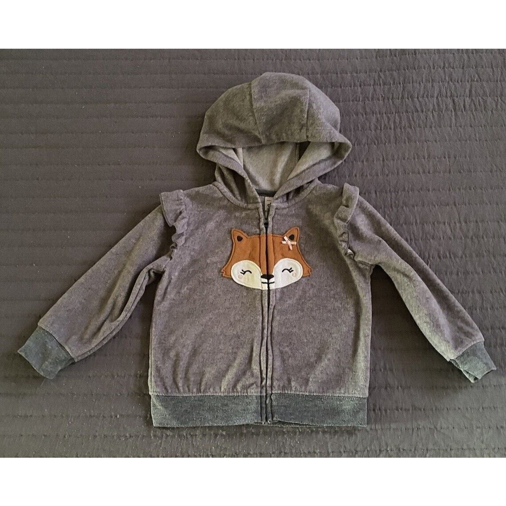 Carter’s Girls Fox Zip Hoodie Sz. 18 Months